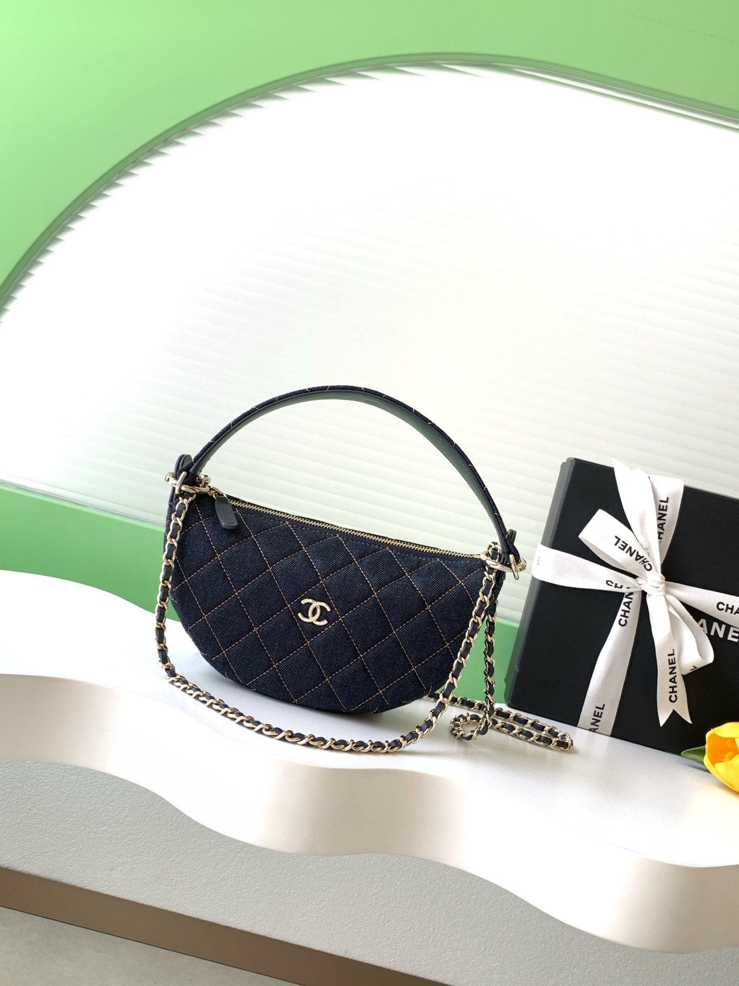 26P Collection Denim Chain Bag AP5094